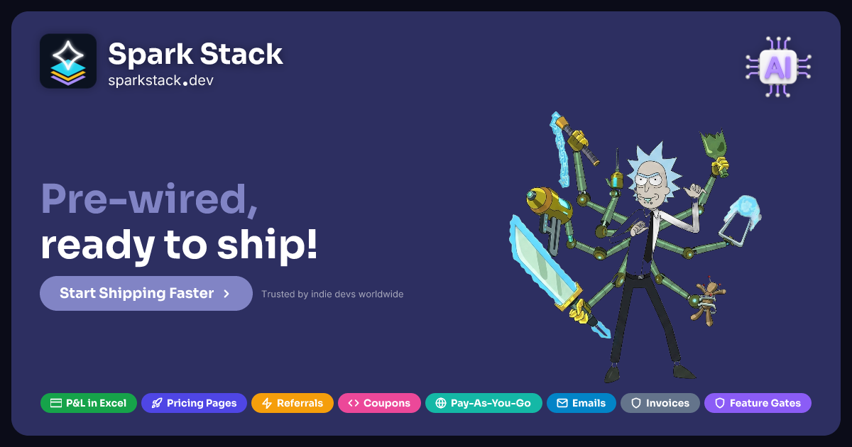 SparkStack screenshot